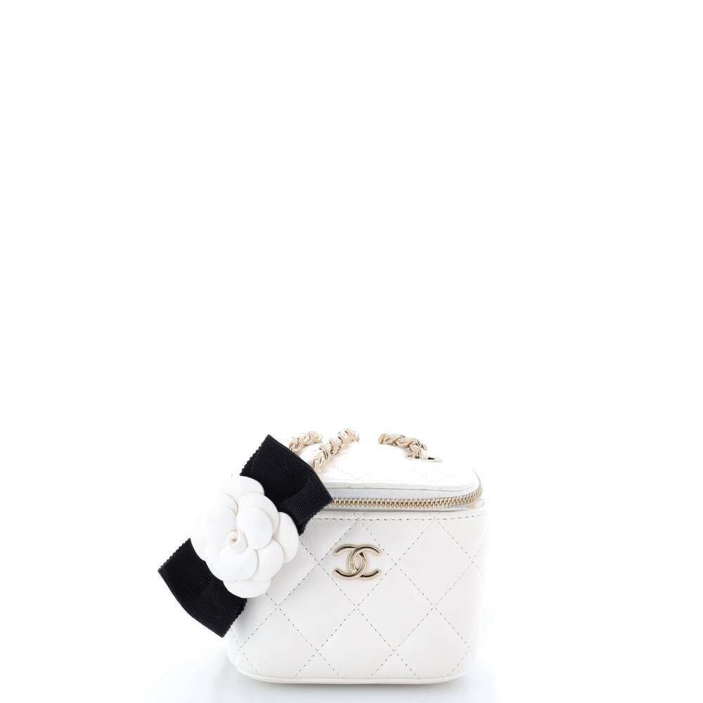 Chanel Camellia Bow Vanity Case With #307033C30B